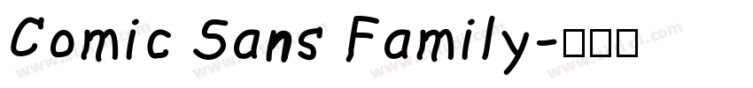 Comic Sans Family字体转换